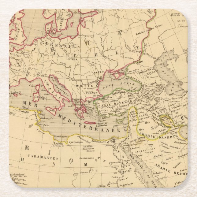 Terre Zusatztrois fils de Noe Rechteckiger Pappuntersetzer (Vorderseite)