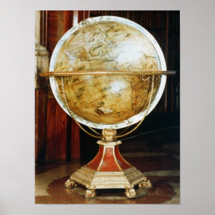 Terrestriale globe, 1688 poster