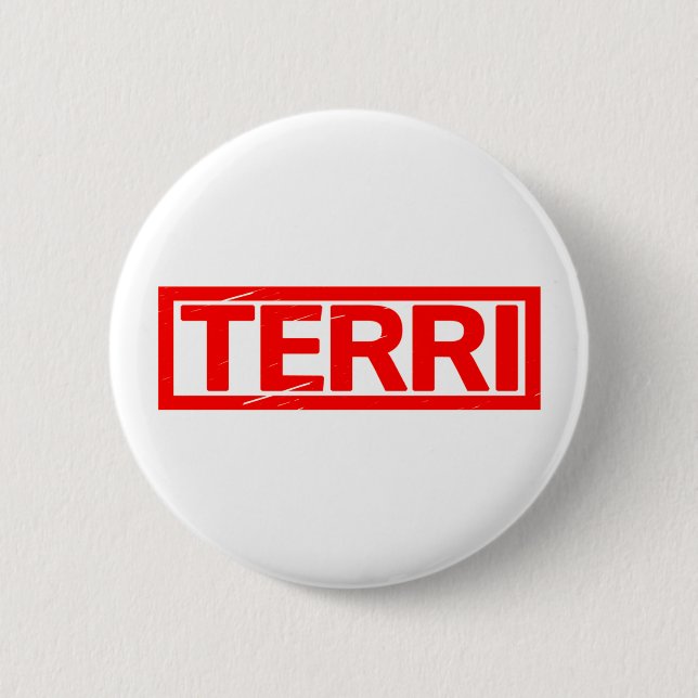 Terri Briefmarke Button (Vorderseite)