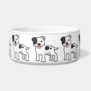 Terrier Cartoon-Staffordshires Stier Napf