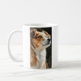 Terrier chihuahua mixed breed dog closeup kaffeetasse