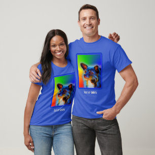 Terrier Dog Abstrakt Art Personalisiert T-Shirt