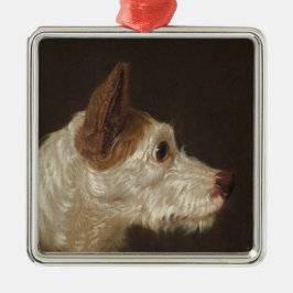 Terrier Dog's Head (von James Ward) Ornament Aus Metall
