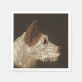 Terrier Dog's Head (von James Ward) Serviette