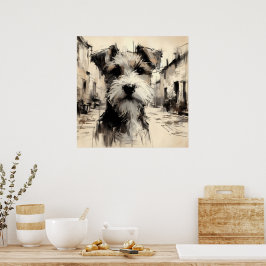 Terrier-Kunstposter Poster