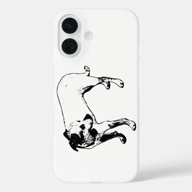 Terrier Mix Ganzkörperprofil iPhone Fall Case-Mate iPhone Hülle (Rückseite)