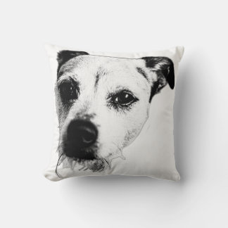 Terrier Mix Nah-Up Art Throw Kissen