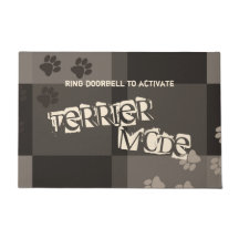 Terrier Mode Funny Dog Pawprints Colorblocks