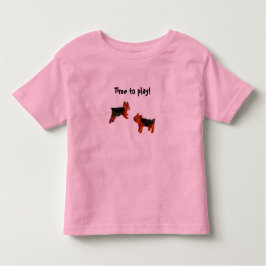 Terrier Niedlich Dog Art Kleinkind T-shirt