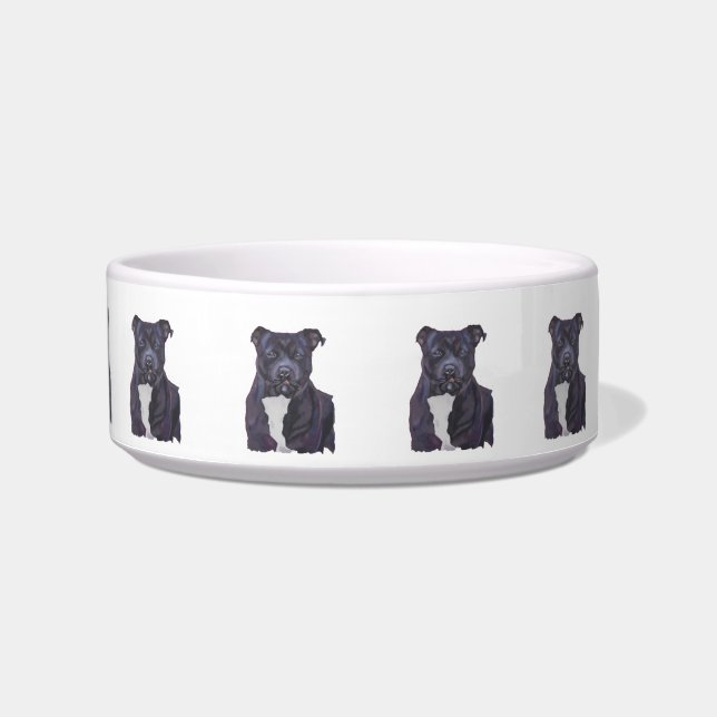 Terrier-personalisierter Hundeteller Napf (Vorderseite)