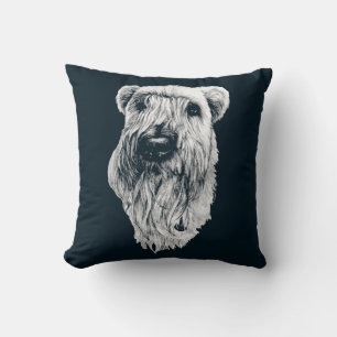 Terrier Pillow Wheaten Terrier Art Gifts & Deco Kissen