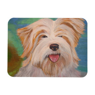 Terrier Portrait Niedlich Hunde Kunst Magnet