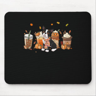 Terrier Pumpkin Gewürz Latte Iced Herbst Hund Fall Mousepad