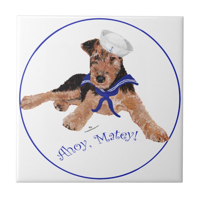 Terrier Sailor Boy Fliese (Vorderseite)