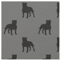 Terrier-Silhouette-Hundemuster Staffordshires