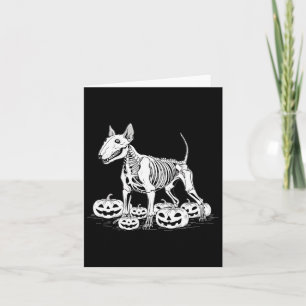 Terrier Skeleton Geburtstag Halloween Mens Womens Karte