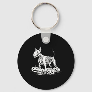 Terrier Skeleton Geburtstag Halloween Mens Womens Schlüsselanhänger