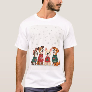 Terrier-Weihnachtschor T-Shirt