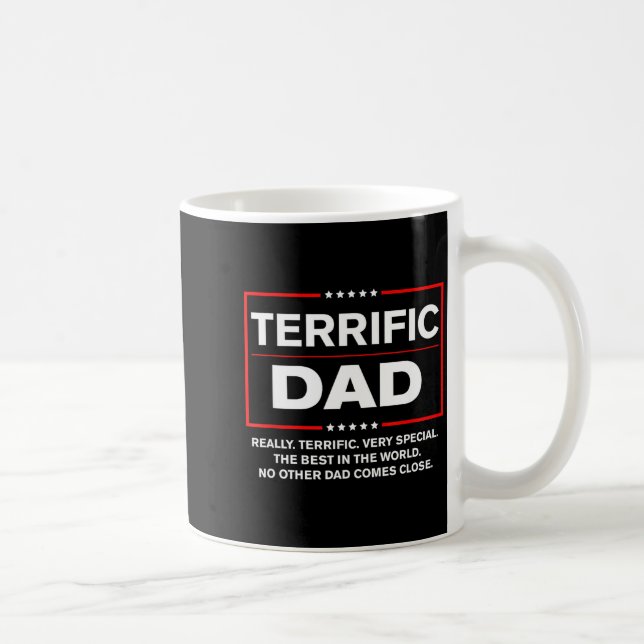 Terrific Dad - Funny Donald Trump Fathers Day  Kaffeetasse (Rechts)