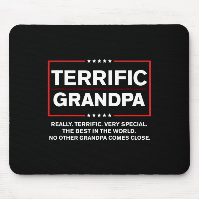 Terrific Opa - Funny Donald Trump als Wahlkampfstr Mousepad (Vorne)