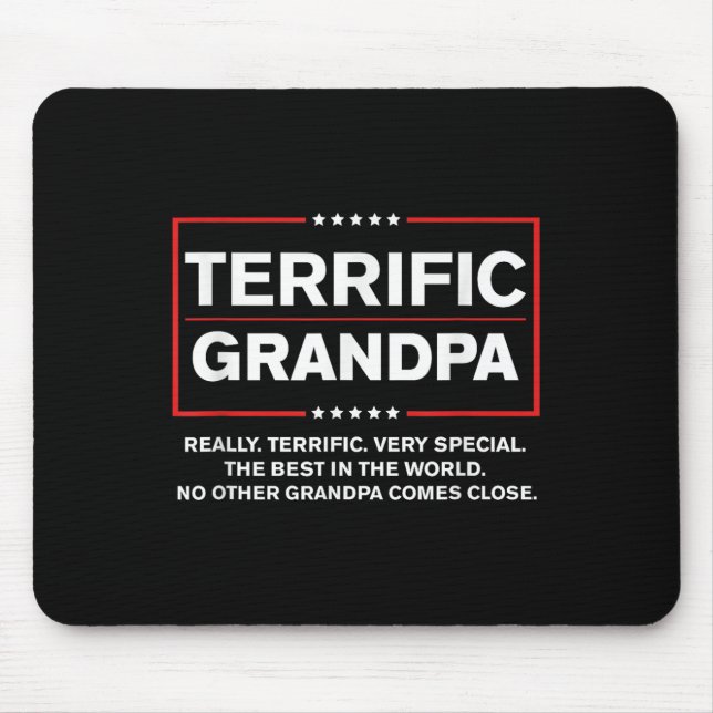 Terrific Opa - Funny Donald Trump Campaign Mousepad (Vorne)
