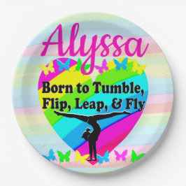 TERRIFIC TUMBLING GYMNASTICS DESIGN PAPPTELLER