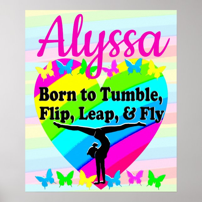 TERRIFIC TUMBLING GYMNASTICS DESIGN POSTER (Vorne)