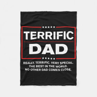 Terrific Vater - Funny Donald Trump Fathers Day Fleecedecke