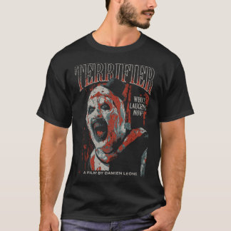 Terrifier Distressed Art Der Clown Roter Ton T-Shirt