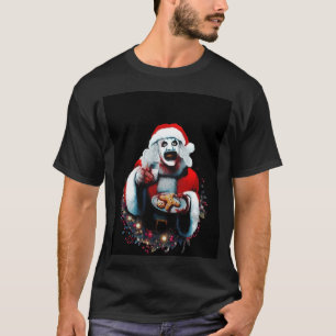 Terrifier Weihnachtsmann Horror Fan Art 2 Milch un T-Shirt