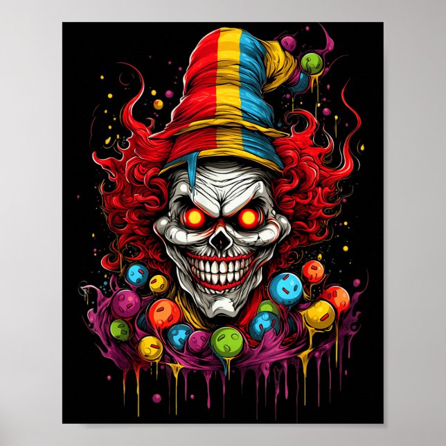 Terrifying Y Evil Killer Clown  Poster (Vorne)