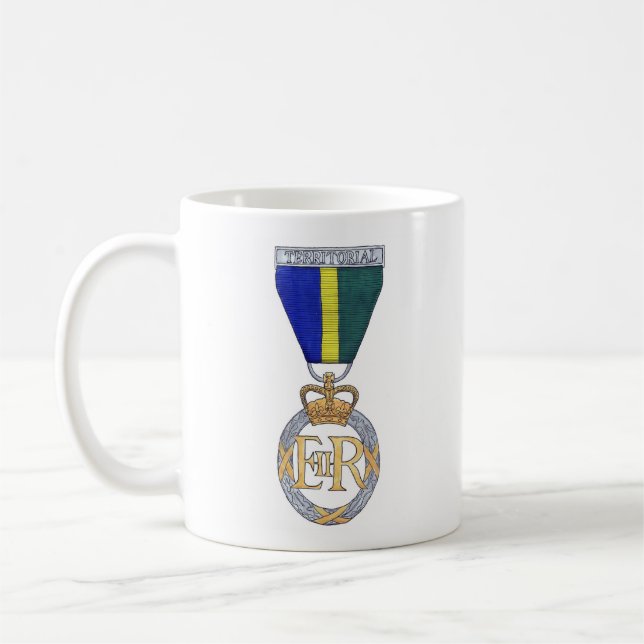 Territoriale Dekoration (Elisabeth II.) Kaffeetasse (Links)