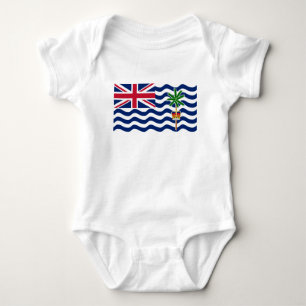 Territorialflagge des Britischen Indischen Ozeans Baby Strampler