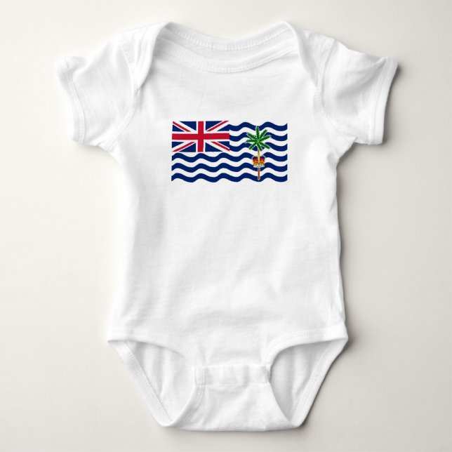 Territorialflagge des Britischen Indischen Ozeans Baby Strampler (Vorderseite)