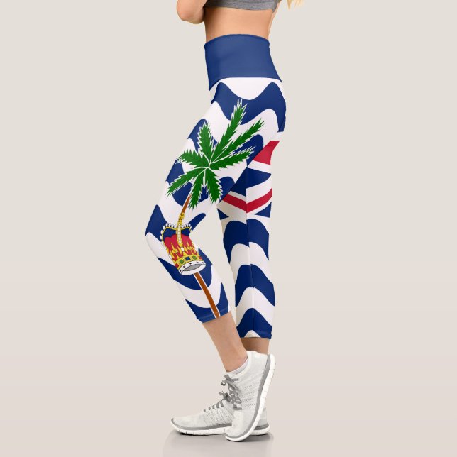 Territorialflagge des Britischen Indischen Ozeans Capri Leggings (Links)