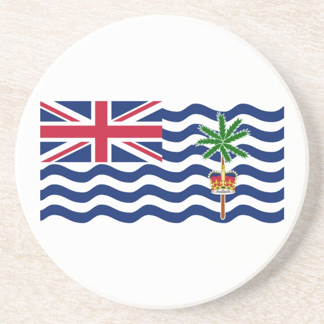 Territorialflagge des Britischen Indischen Ozeans Getränkeuntersetzer (Vorne)