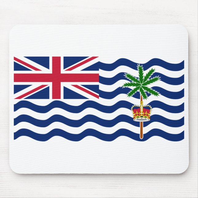 Territorialflagge des Britischen Indischen Ozeans Mousepad (Vorne)