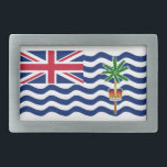 Territorialflagge des Britischen Indischen Ozeans Rechteckige Gürtelschnalle<br><div class="desc">Patriotische Flagge des Britischen Territoriums des Indischen Ozeans.</div>