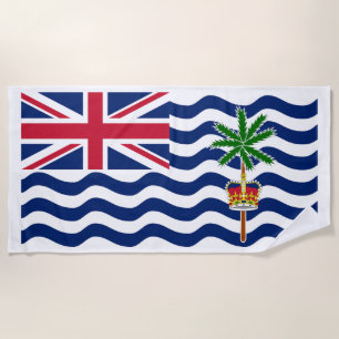 Territorialflagge des Britischen Indischen Ozeans Strandtuch