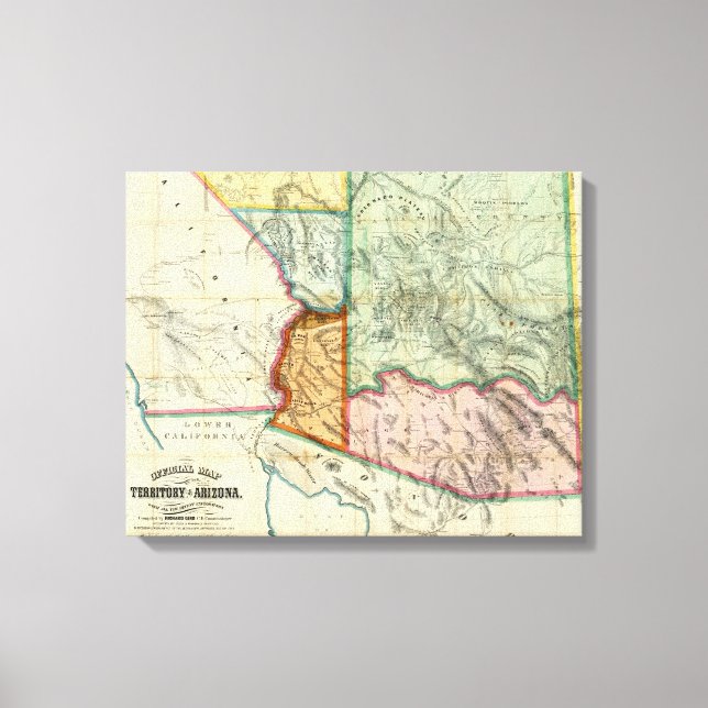 Territorium Arizona Leinwanddruck (Vorderseite)