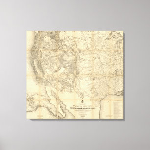 Territorium der Vereinigten Staaten Leinwanddruck