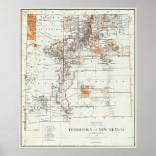 Territorium des neuen Mexiko Poster