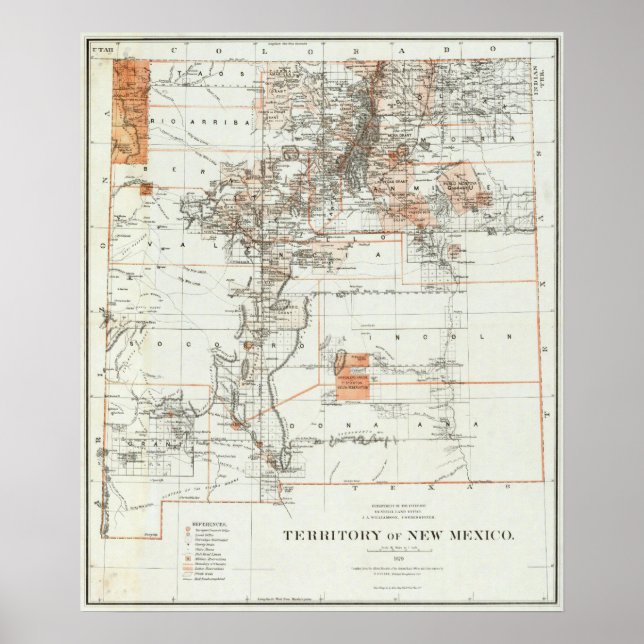 Territorium des neuen Mexiko Poster (Vorne)