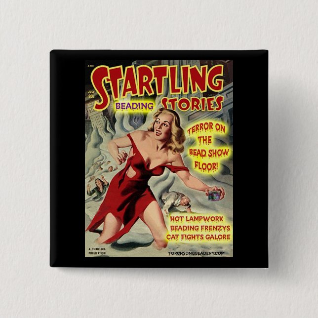 TERROR AUF DEM PERLEN-SHOW-BODEN! BUTTON (Vorderseite)