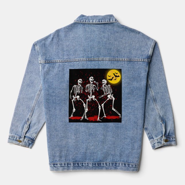 Terror Halloween Jeansjacke (Rückseite)