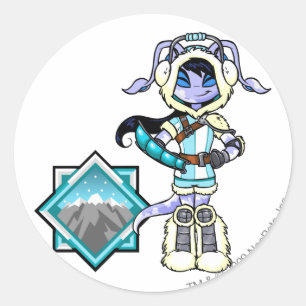 Terror Mountatin Team-Kapitän 1 Runder Aufkleber