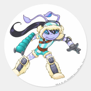 Terror Mountatin Team-Kapitän 2 Runder Aufkleber