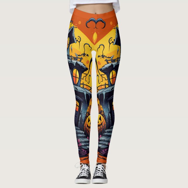 "Terror Towers" Leggings (Vorderseite)