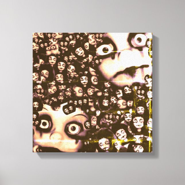 Terror twins,Haunted dolls picture canvas art Leinwanddruck (Vorderseite)
