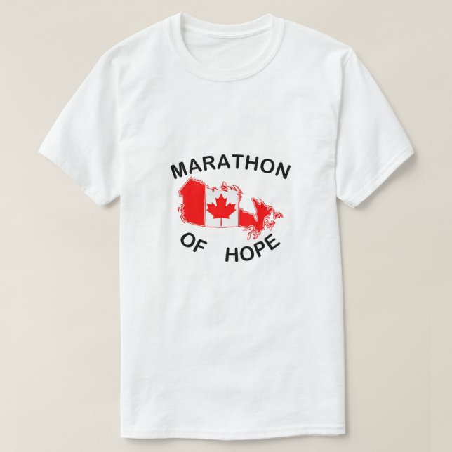 Terry Fuchs Marathon der Hoffnung Kanada Marathon T-Shirt (Design vorne)